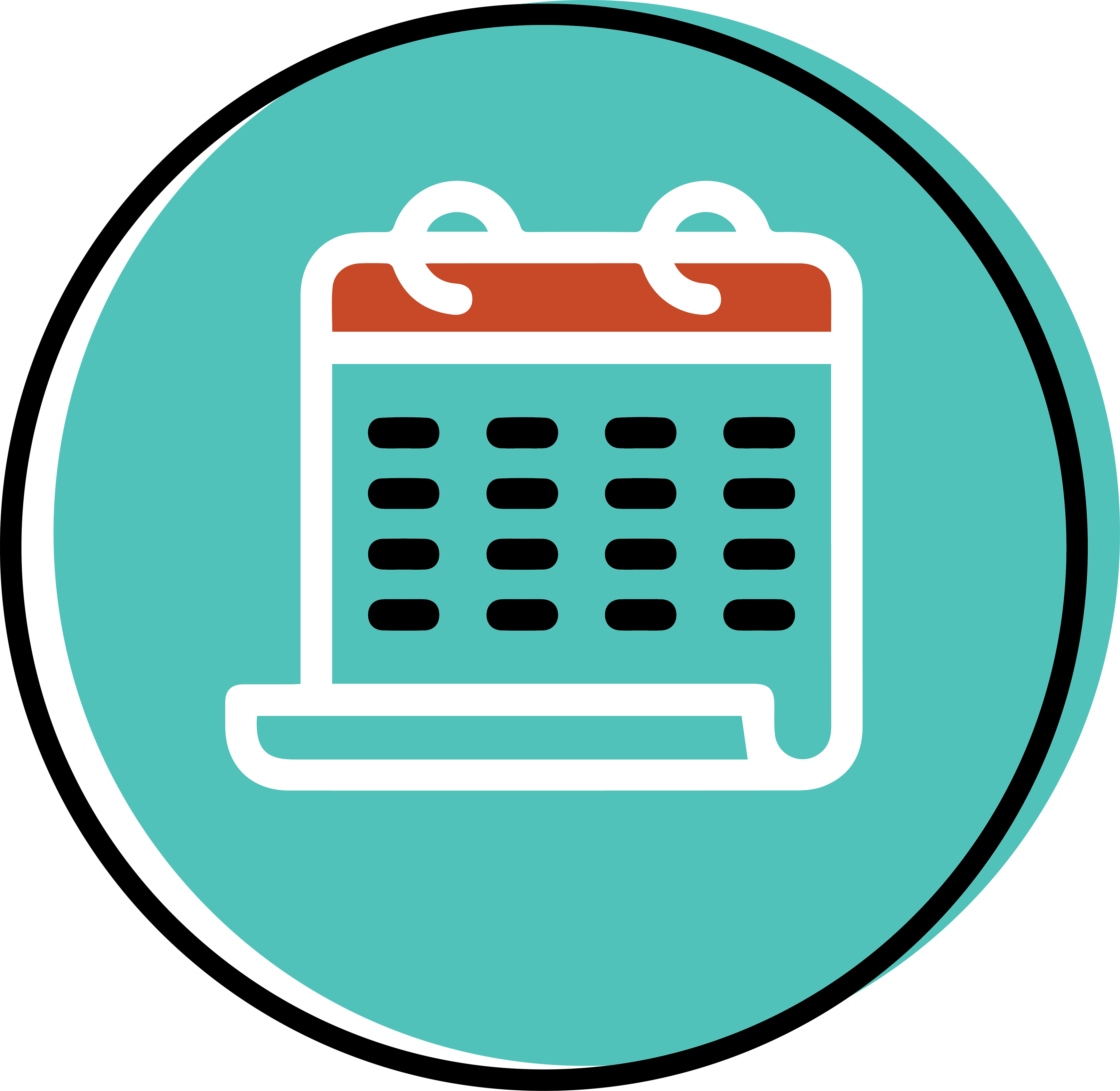 illustrated icon of calendar